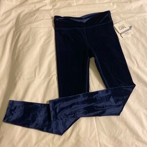 Athleta girls high rise velvet tights